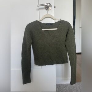 Peruvian Connection 100% Royal Alpaca Cropped Sweater